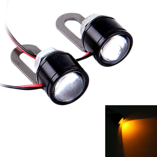 2 luces LED Eagle Eyes de 12 V y 3 W para motocicleta, longitud del cable: 45 cm, longitud del cable: 45 cm