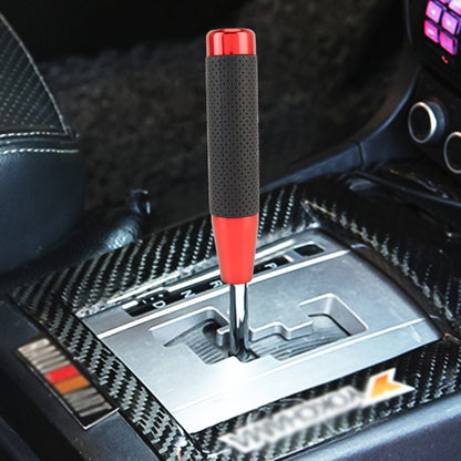 Metal Leather Long Column Car Shift Knob, Size: 18x3.3cm, Size: 18x3.3cm (Black), Size: 18x3.3cm (Blue), Size: 18x3.3cm (Red), Size: 18x3.3cm (Silver)