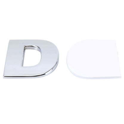 Car Vehicle Badge Emblem 3D English Letter Self-adhesive Sticker Decal, Size: 4.5*4.5*0.5cm, D, O, E, P, F, Q, G, R, H, S, I, T, A, J, U, Y, K, V, Z, L, W, B, M, X, C, N