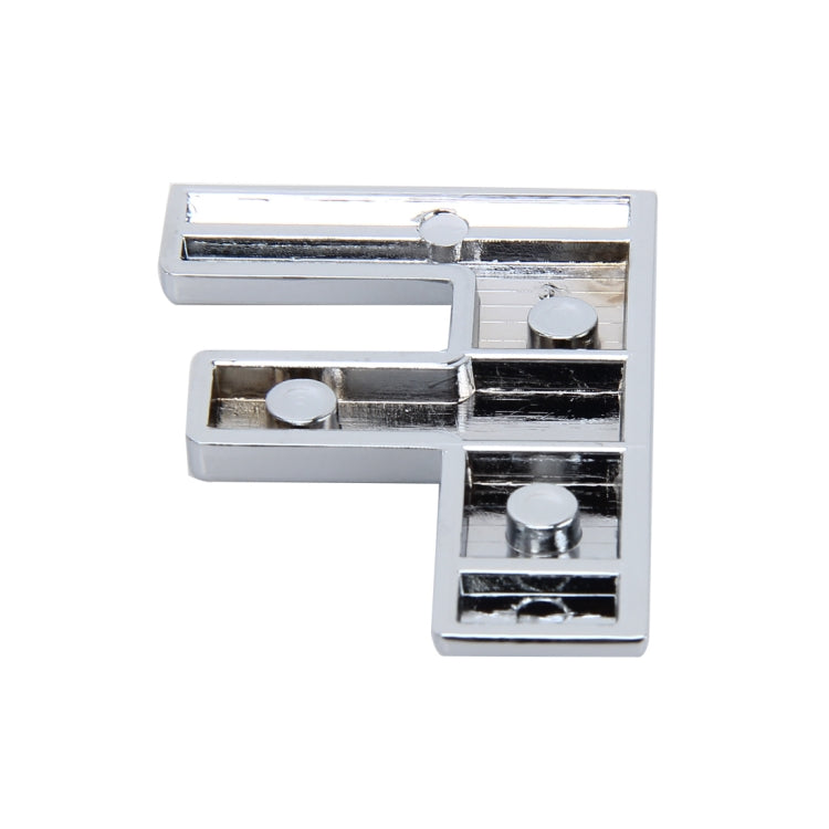 Emblème de badge de véhicule de voiture, lettre anglaise 3D, autocollant adhésif, taille: 4,5*4,5*0,5 cm, D, O, E, P, F, Q, G, R, H, S, I, T, A, J, U, Y, K, V, Z, L, W, B, M, X, C, N