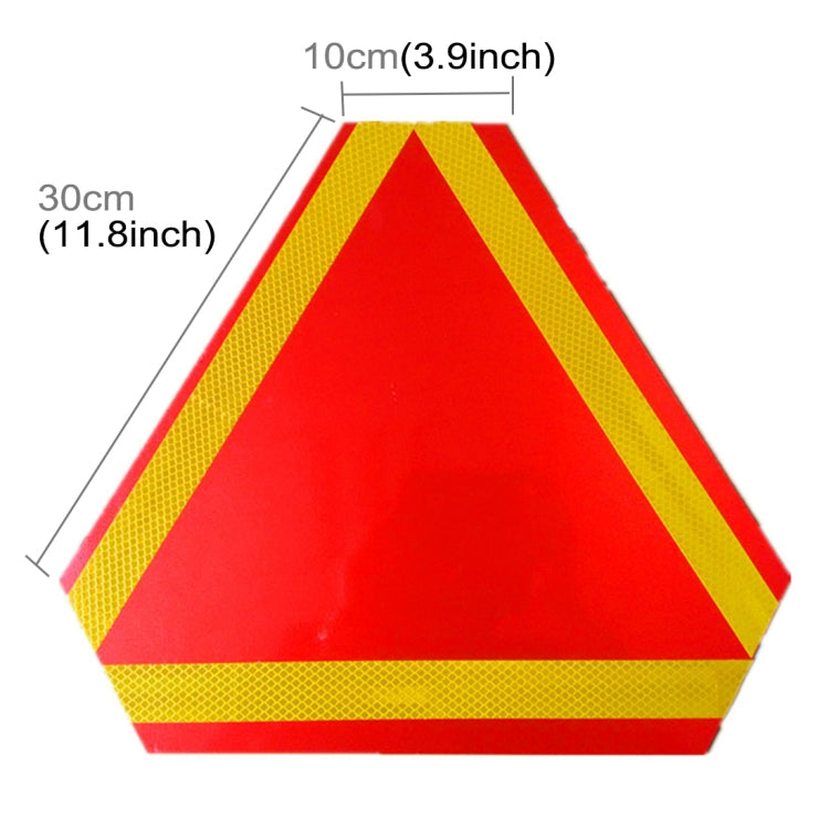 2 PCS Rear Truck Trailer Triangle Reflector Safty Warning Aluminum Board, Thickness: 1mm, 1mm Triangle Board