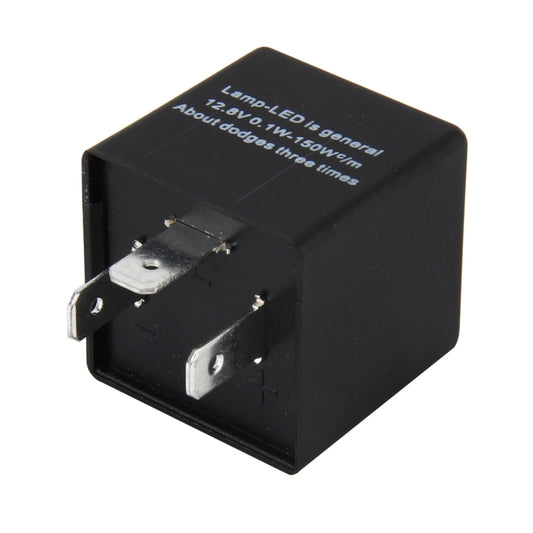 CF13 JL-02 Flasher for LED Auto Car-styling 3-Pin LED Turn Signal Adjustable Frequency Car Flasher Relay Fix Hyper Flash General Lamp-LED Light Relay for Japanese Car, Adjustable Frequency