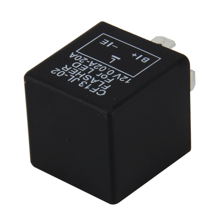 CF13 JL-02 Flasher for LED Auto Car-styling 3-Pin LED Turn Signal Car Flasher Relay Fix Hyper Flash General Lamp-LED Light Relay for Japanese Car, Not Adjustable Frequency