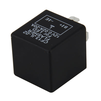 CF13 JL-02 Flasher for LED Auto Car-styling 3-Pin LED Turn Signal Car Flasher Relay Fix Hyper Flash General Lamp-LED Light Relay for Japanese Car, Not Adjustable Frequency