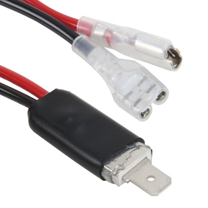 2 PCS Universal H1 Conversion Bulb Harness Wire Plugs Power Wire Adapter Connectors, H1 Wire 1