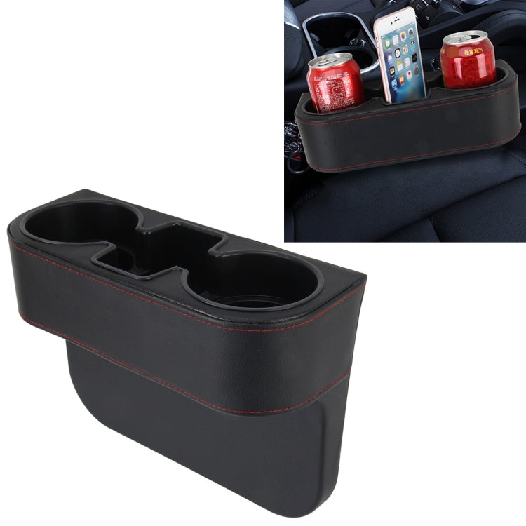 Car Seat Crevice Storage Box Cup Drink Holder Auto Pocket Stowing Tidying for Phone Pad Card Coin Case Car Accessories, Black, Grey, Khaki, Brown