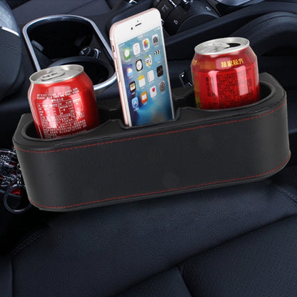Car Seat Crevice Storage Box Cup Drink Holder Auto Pocket Stowing Tidying for Phone Pad Card Coin Case Car Accessories, Black, Grey, Khaki, Brown