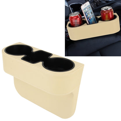 Car Seat Crevice Storage Box Cup Drink Holder Auto Pocket Stowing Tidying for Phone Pad Card Coin Case Car Accessories, Black, Grey, Khaki, Brown