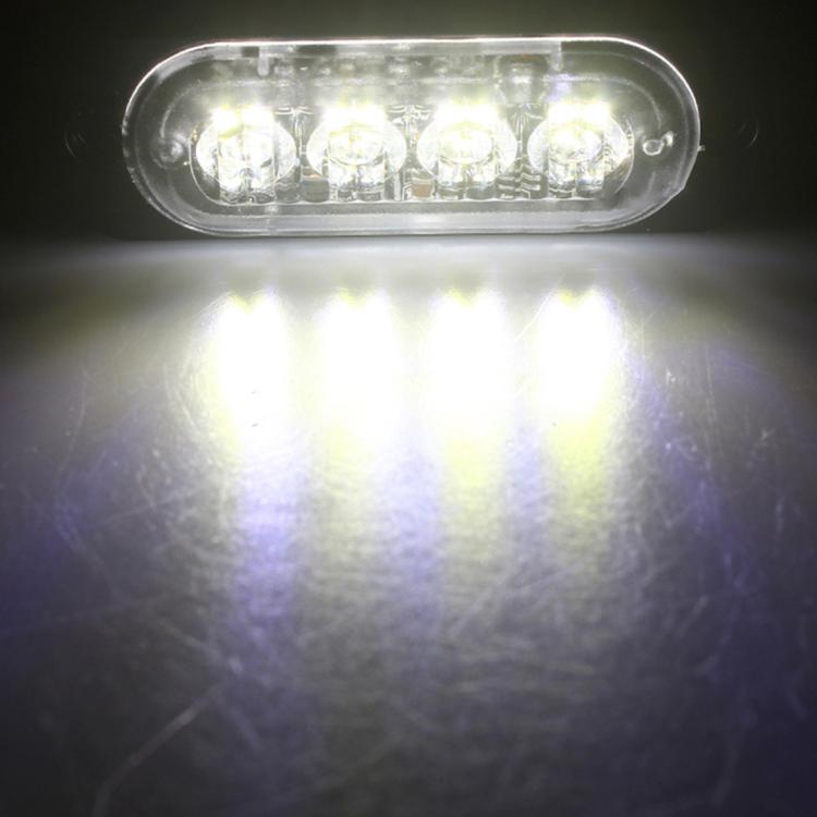 DC 12V-24V 2W 12LEDs SMD-2835 Lamps 17 Flash Patterns 3 Lines Car Flash Lamp Waterproof Car Truck Emergency Strobe Flash Warning Light, Cable Length: 90cm, 12LEDs