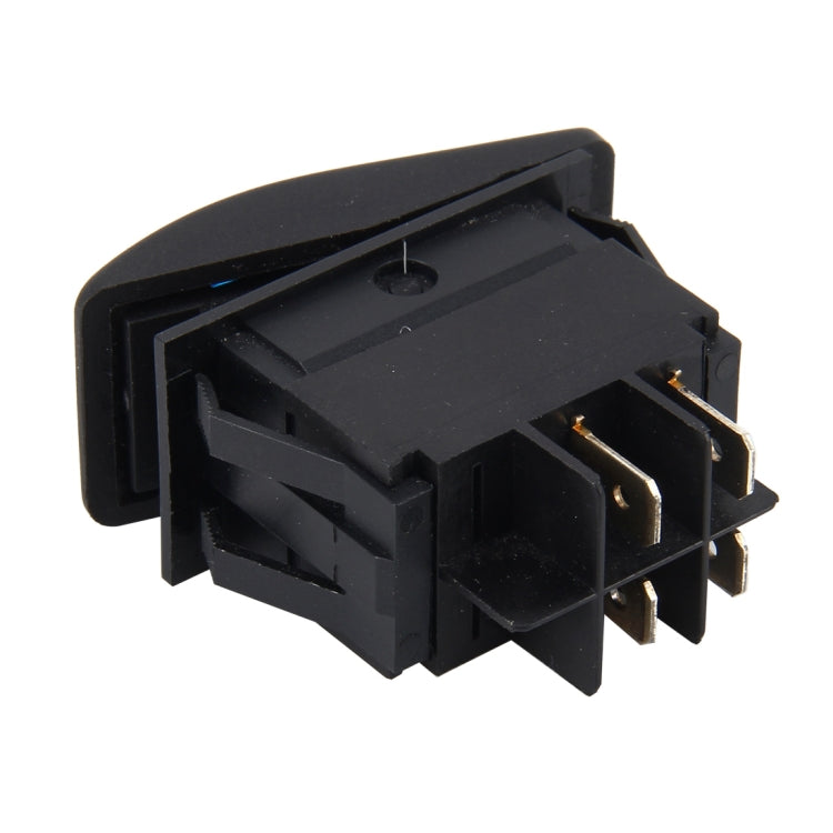 Car Truck Boat Switch Toggle Light Switch 4pin Waterproof 12/24V Bar Style Blue Toggle Reverse Rocker Rear Light Switch Car Auto Universal DIY 4 Pin Boat Cap OFF-ON Push Button with Indicator Light, Button 2