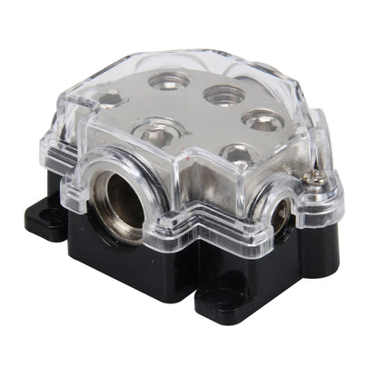 Fuse Holder Power Distributor Block 1 Way Auto Car Audio 5 Ways Out / 1 Ways In 5 Car Audio Outputs Universal Car Audio 1 in 5 Ways Output Fuse Box, Fuse Holder Power Distributor Block