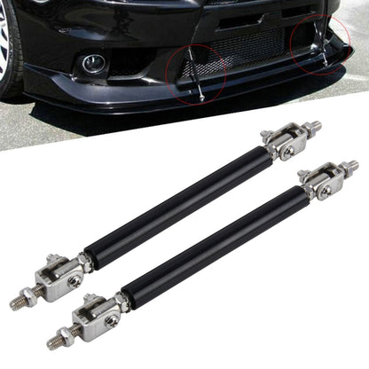 2 Stück Auto Modifikation Große umgebene Stange Teleskophebel Vorne und Hinten Stangen Fest Vordere Lippe Heckschaufel Einstellbare kleine Stange, Länge: 20cm, Länge: 20cm