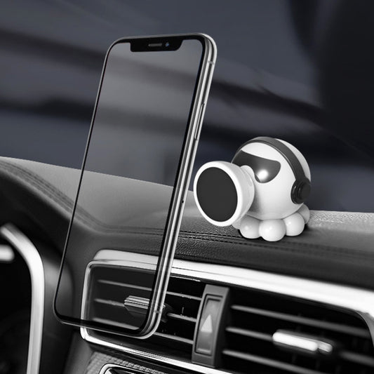 Car Octopus Shape Magnetic Mobile Phone Holder, Octopus Shape(White)