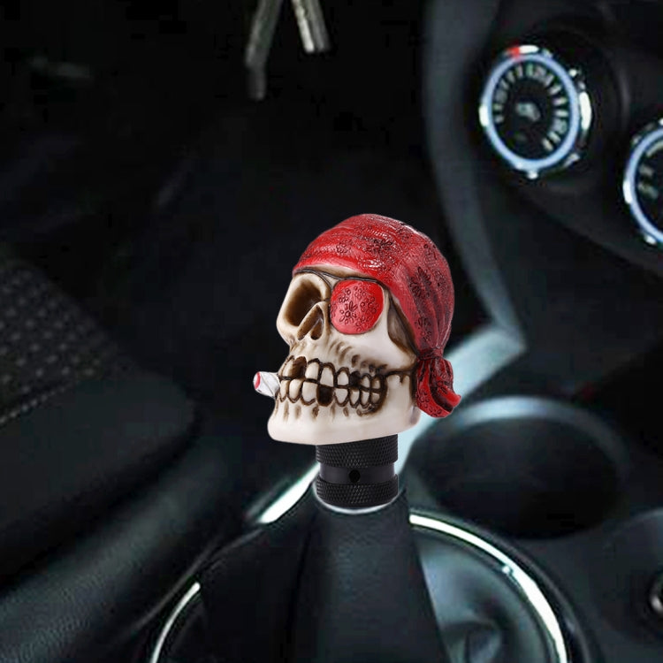 Pirate Skull Shaped Universal Vehicle Car Shifter Cover Manual Automatic Gear Shift Knob, Pirate Skull(White), Pirate Skull(Black), Pirate Skull(Red)