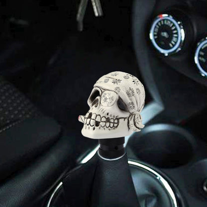 Pirate Skull Shaped Universal Vehicle Car Shifter Cover Manual Automatic Gear Shift Knob, Pirate Skull(White), Pirate Skull(Black), Pirate Skull(Red)