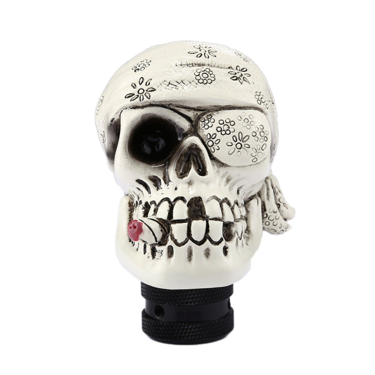 Pirate Skull Shaped Universal Vehicle Car Shifter Cover Manual Automatic Gear Shift Knob, Pirate Skull(White), Pirate Skull(Black), Pirate Skull(Red)