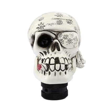 Pirate Skull Shaped Universal Vehicle Car Shifter Cover Manual Automatic Gear Shift Knob, Pirate Skull(White), Pirate Skull(Black), Pirate Skull(Red)