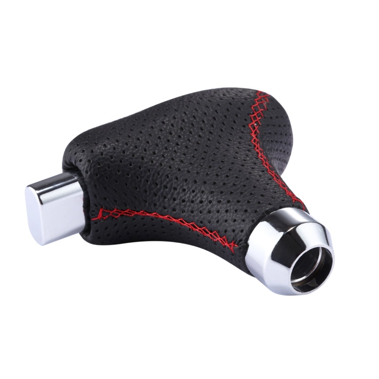 Universal Vehicle Car Black Leather Shifter Cover Manual Automatic Gear Shift Knob, Black Leather Shifter Cover