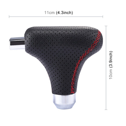 Universal Vehicle Car Black Leather Shifter Cover Manual Automatic Gear Shift Knob, Black Leather Shifter Cover