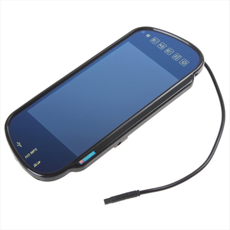 PZ-710 7.0 inch TFT LCD Car Rearview Mirror Monitor with Remote Control, Support Bluetooth / MP5 Player, PZ-710