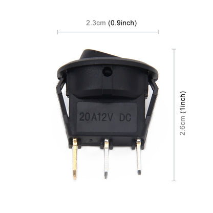 20 Amp 12 Volt Dreifachstecker LED EIN/AUS Wippschalter