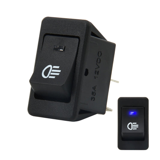Interrupteur de feux de brouillard de voiture 30 A 12 V à quatre prises avec LED marche/arrêt