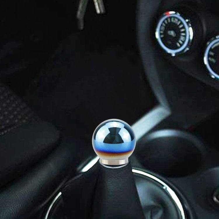 Universal Car Blue Ball Shape Aluminum Alloy Gear Shifter Lever Manual Automatic Shift Knob Adapter, Shift Knob Adapter 4
