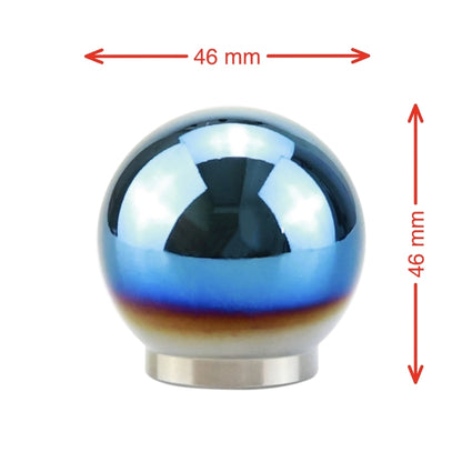 Universal Car Blue Ball Shape Aluminum Alloy Gear Shifter Lever Manual Automatic Shift Knob Adapter, Shift Knob Adapter 4