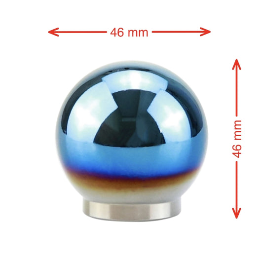 Universal Car Blue Ball Shape Aluminum Alloy Gear Shifter Lever Manual Automatic Shift Knob Adapter, Shift Knob Adapter 4