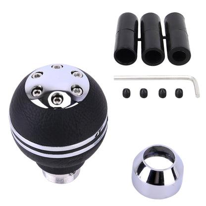 Universal Vehicle Car Shifter Leather Cover Ball Shape Manual Automatic Gear Shift Knob, Ball Shape Gear Shift Knob