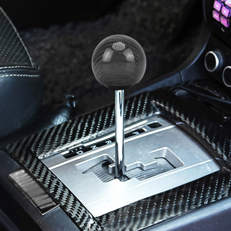 Cache pommeau de levier de vitesse universel pour voiture, manuel, automatique, en fibre de carbone, noir, argent