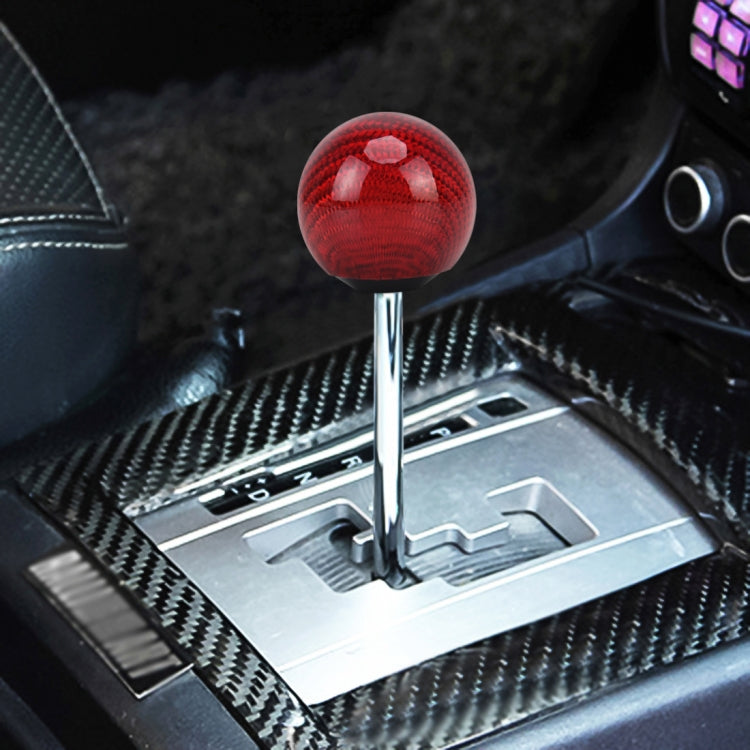 Cache pommeau de levier de vitesse universel pour voiture, manuel, automatique, en fibre de carbone, noir, argent