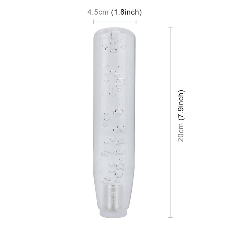Universal Car Truck Transparent Bubble Colors LED Light Shift Knob Gear Lever Shifter, Length: 20cm, Length: 20cm
