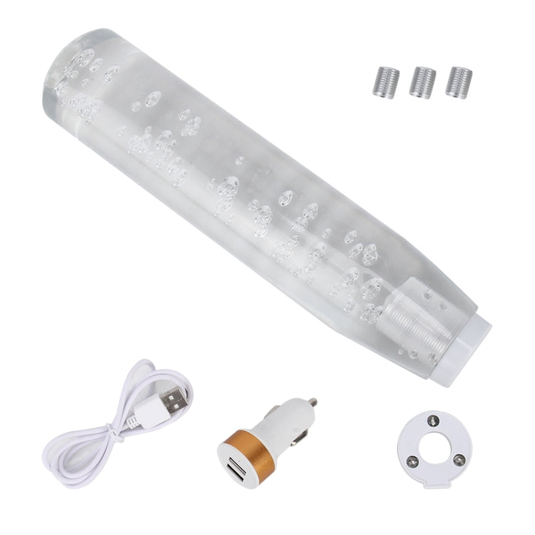 Universal Car Truck Transparent Bubble Colors LED Light Shift Knob Gear Lever Shifter, Length: 20cm, Length: 20cm