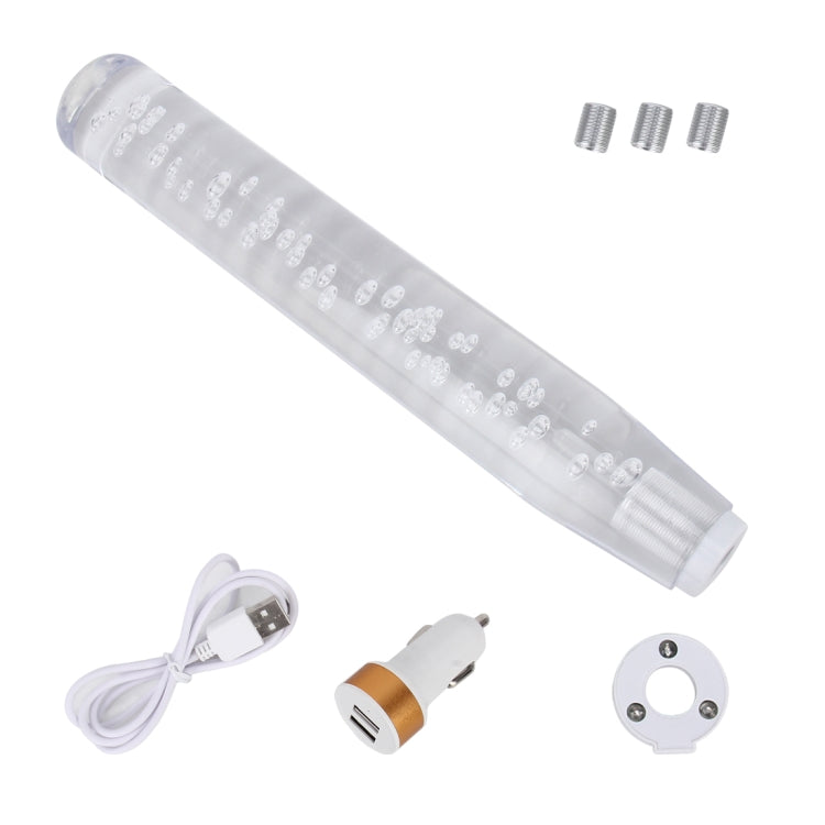 Universal Car Truck Transparent Bubble Colors LED Light Shift Knob Gear Lever Shifter, Length: 30cm, Length: 30cm