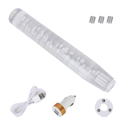 Universal Car Truck Transparent Bubble Colors LED Light Shift Knob Gear Lever Shifter, Length: 30cm, Length: 30cm