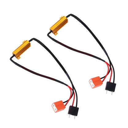 2 PCS H7 50W 6 Ohms Load Resistor Car Canbus Error Canceller Decoder Cable, H7