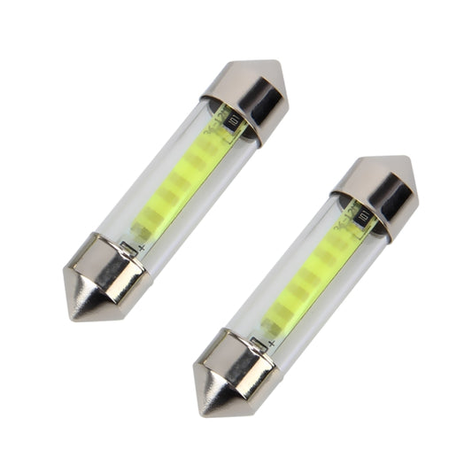 10 PCS 41mm 1W 6000K White Light Car Dome Lamp License LED Reading Light, DC 12V, 41mm
