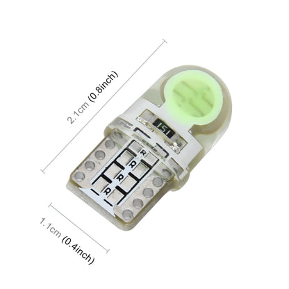 10 PCS T10 W5W DC 12V 1W 60LM Car Clearance Lights LED Marker Lamps with Decoder, Blue Light, White Light