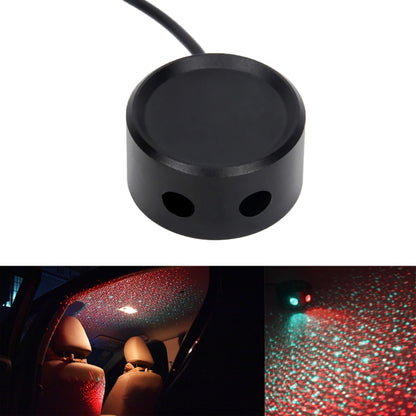 Car Roof Ceiling Decoration 5V Red Green LED Star Night Lights Projector Atmosphere Galaxy Lamp, Red Green, Red Blue