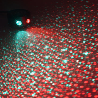 Car Roof Ceiling Decoration 5V Red Green LED Star Night Lights Projector Atmosphere Galaxy Lamp, Red Green, Red Blue