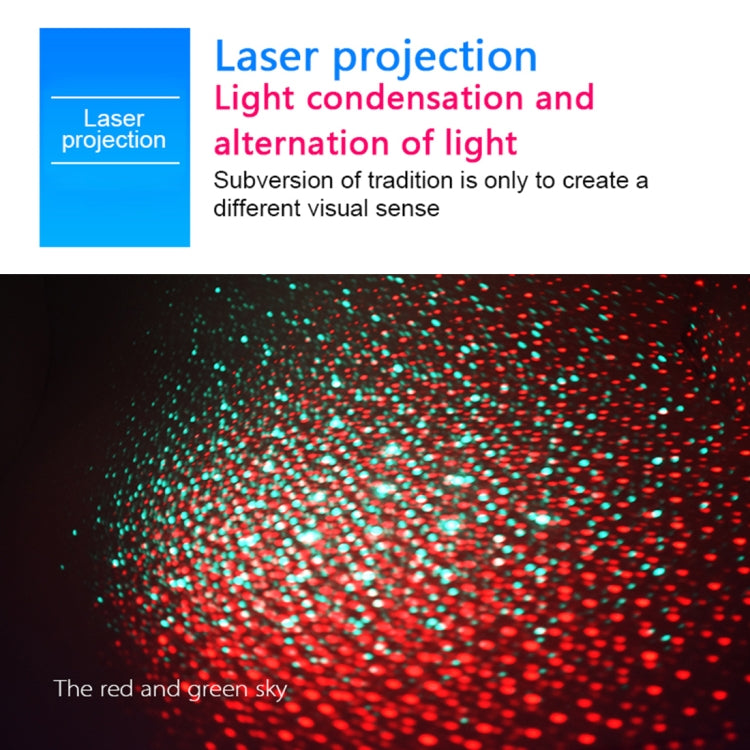 Car Roof Ceiling Decoration 5V Red Green LED Star Night Lights Projector Atmosphere Galaxy Lamp, Red Green, Red Blue