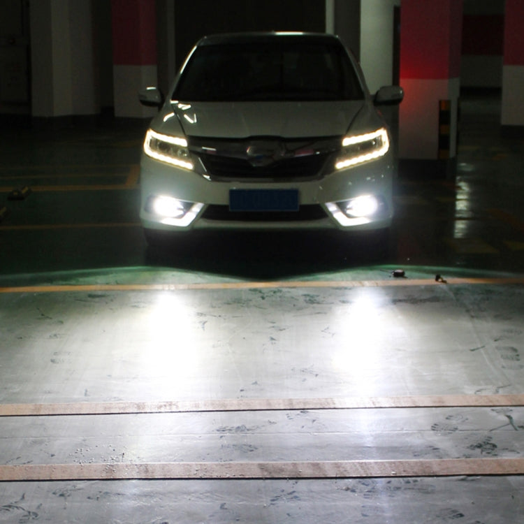 2 PCS Super Bright H11/H8 DC 12V 5W 350LM Auto Car Fog Light with 16 SMD-3030 LED Bulbs Lamp, White + Yellow Light, H11/H8