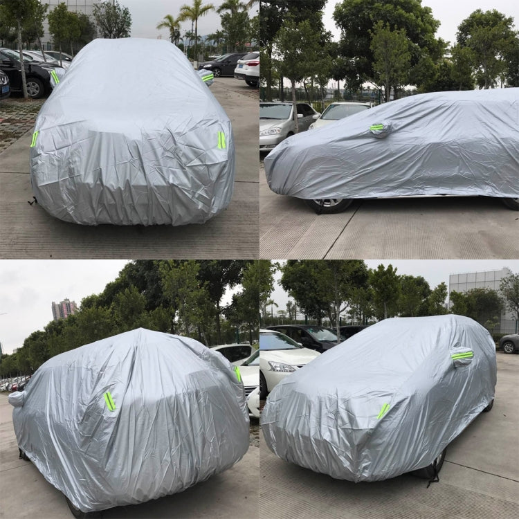 Bâche de protection SUV imperméable et anti-poussière en PEVA avec bandes réfléchissantes, 525 cm (XXL)