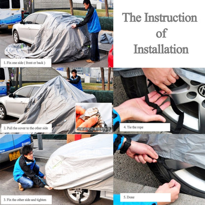 Bâche de protection SUV imperméable et anti-poussière en PEVA avec bandes réfléchissantes, 525 cm (XXL)
