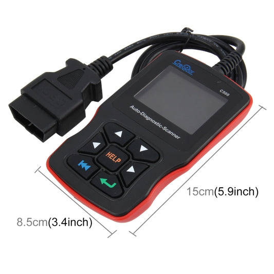 C500 Code Scanner 320*240 Pixel Display Car Scanner  Fault Code Reader Scanner Update Online Automotive Diagnostic Tool, Support SD card, C500