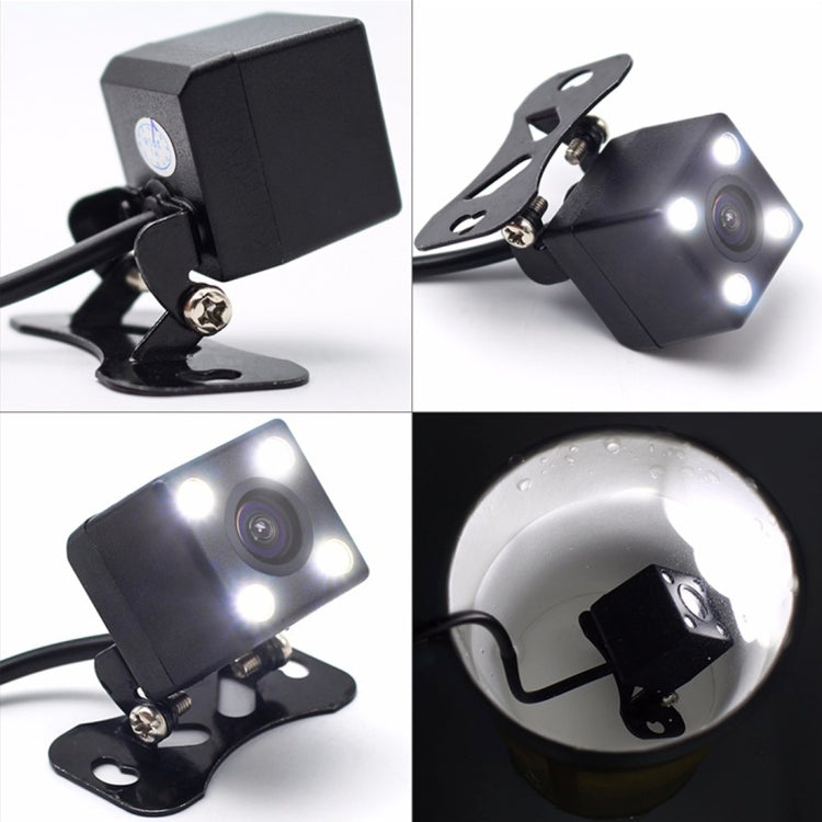 Moniteur vidéo de voiture PZ603 HD stationnement automatique LED vision nocturne caméra de recul CCD avec rétroviseur de voiture 4,3 pouces, avec rétroviseur de voiture 4,3 pouces