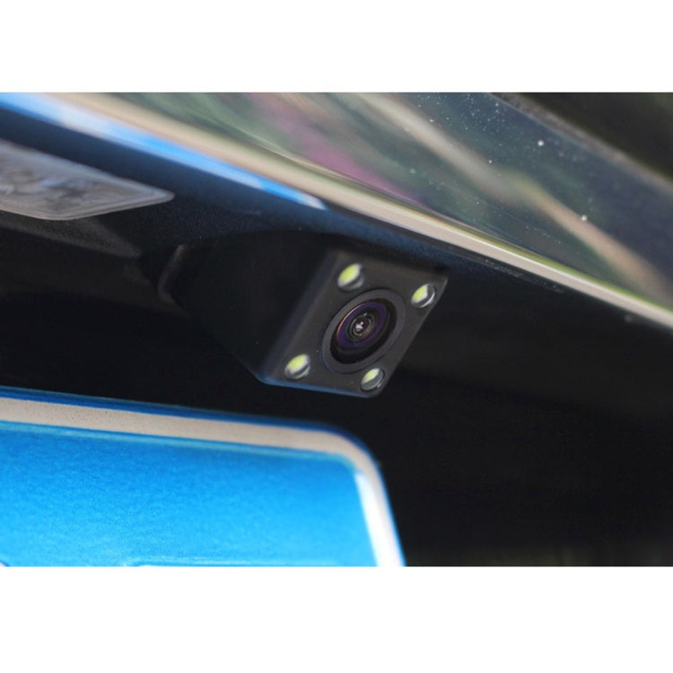 Moniteur vidéo de voiture PZ603 HD stationnement automatique LED vision nocturne caméra de recul CCD avec rétroviseur de voiture 4,3 pouces, avec rétroviseur de voiture 4,3 pouces