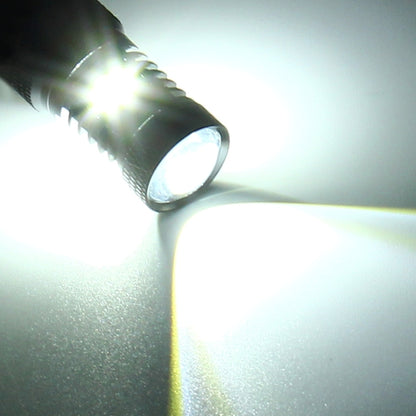 2 PCS Super Bright PSX24W DC 12V 5W 350LM Auto Car Fog Light with 16 SMD-3030 LED Bulbs Lamp, White + Yellow Light, PSX24W