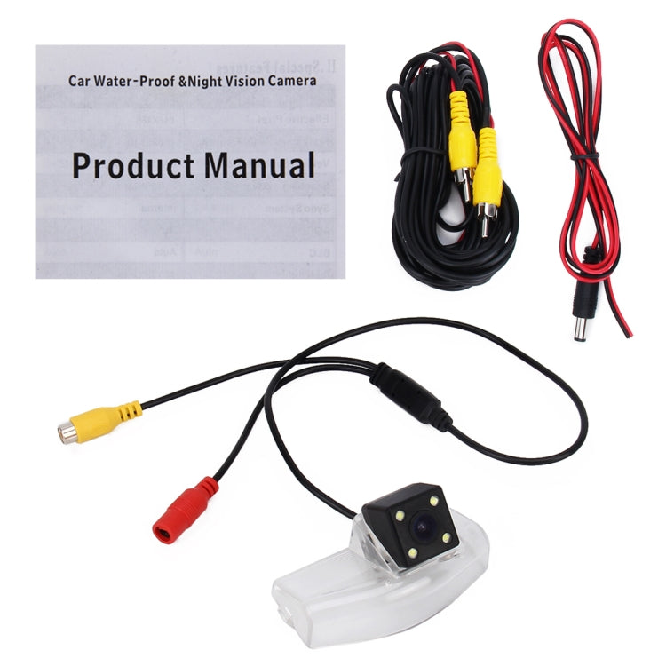 656×492 Effective Pixel HD Waterproof 4 LED Night Vision Wide Angle Car Rear View Backup Reverse Camera for Oversea Version Mazda 2/3, Mazda 2/3